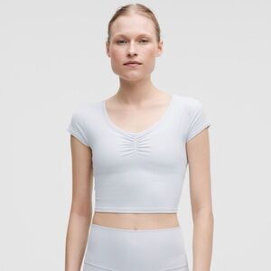 lulu all it takes back cut out ribbed tee